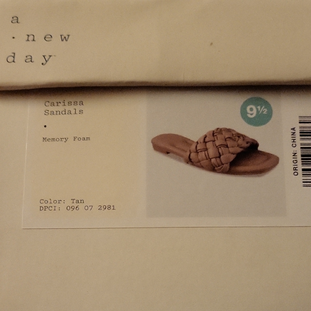 A New Day Women's Tan Braided Sandals - Picture 4 of 4